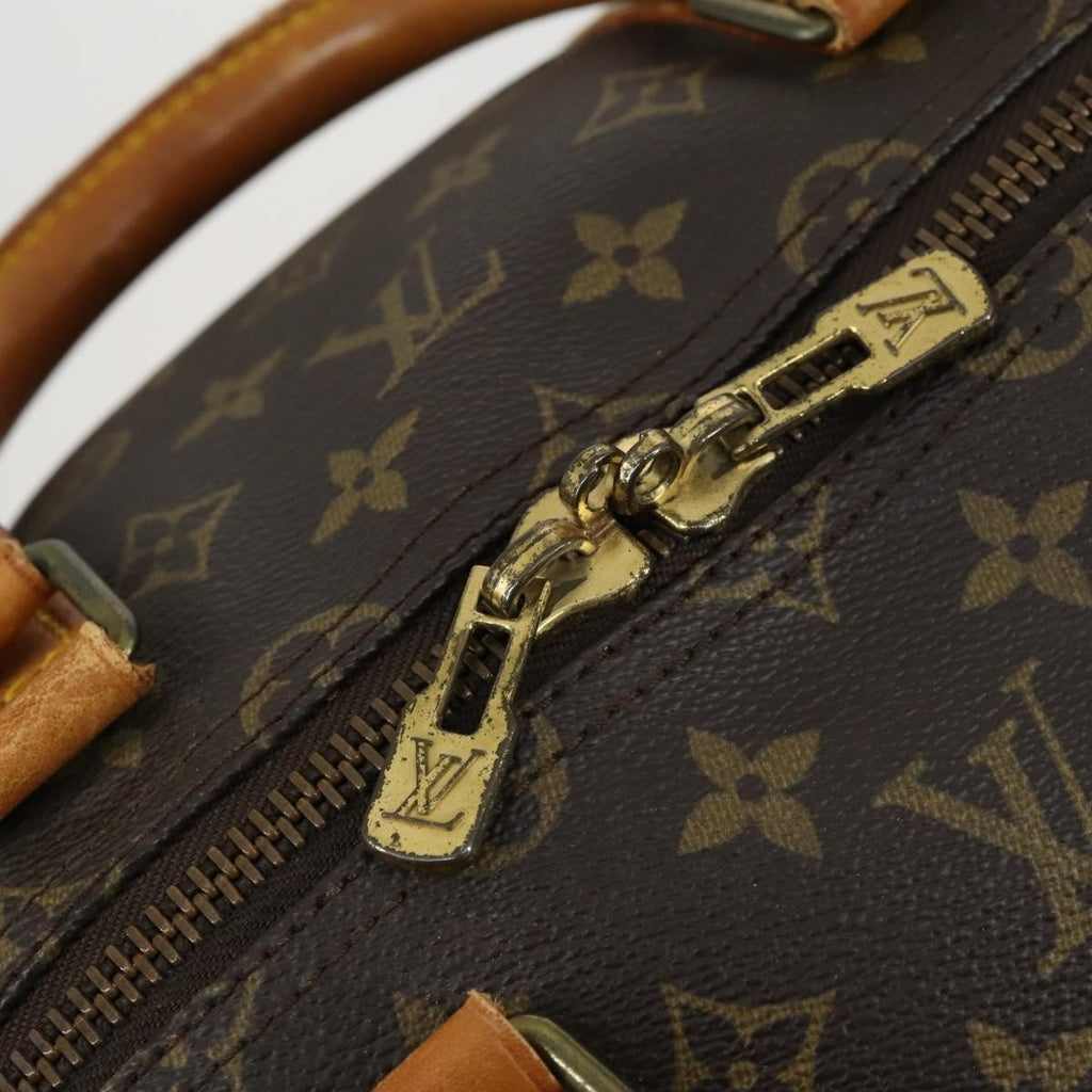 Louis Vuitton Keepall Bandouliere Bag Monogram Canvas Brown Canvas Travel Bag Bag (Pre-Owned)