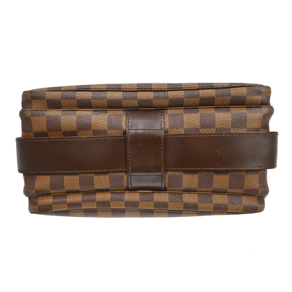 Louis Vuitton Naviglio Handbag Damier Brown Canvas Shoulder Bag Bag (Pre-Owned)