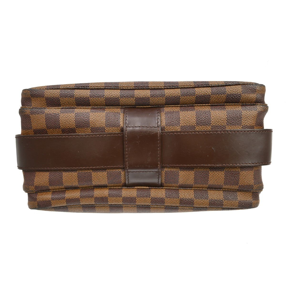 Louis Vuitton Naviglio Handbag Damier Brown Canvas Shoulder Bag Bag (Pre-Owned)