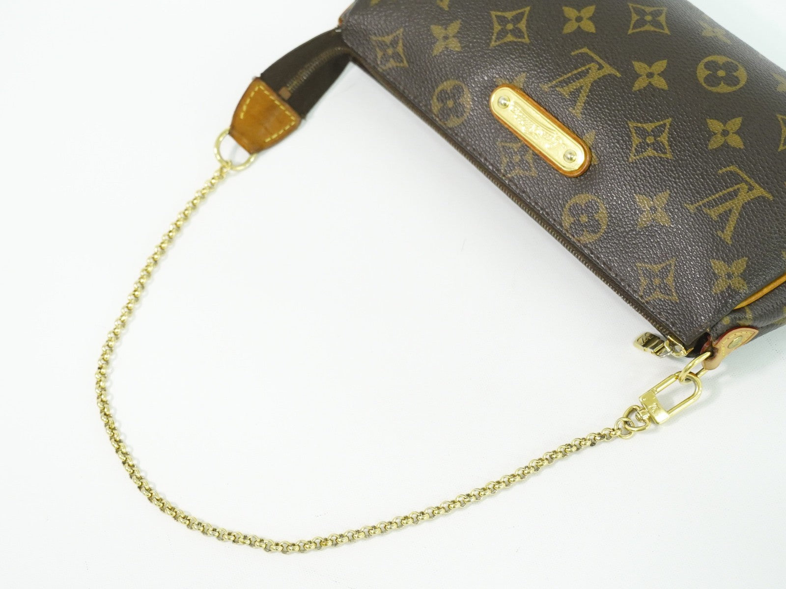 Louis Vuitton Eva Handbag Monogram Canvas Brown Canvas Clutche & Pouche Bag (Pre-Owned)