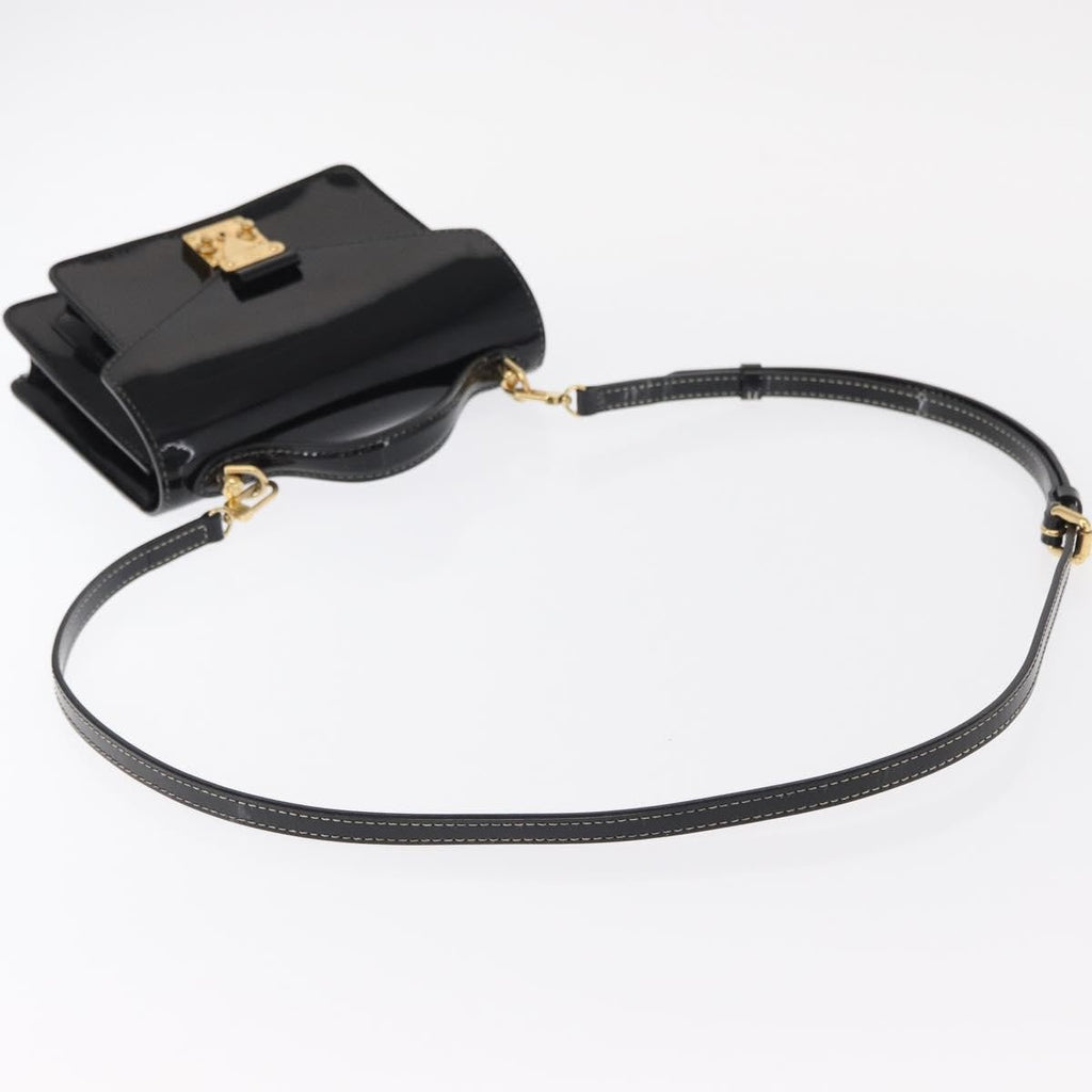 Louis Vuitton Monceau Handbag Vernis Black Patent_Leather Handbag (Pre-Owned)