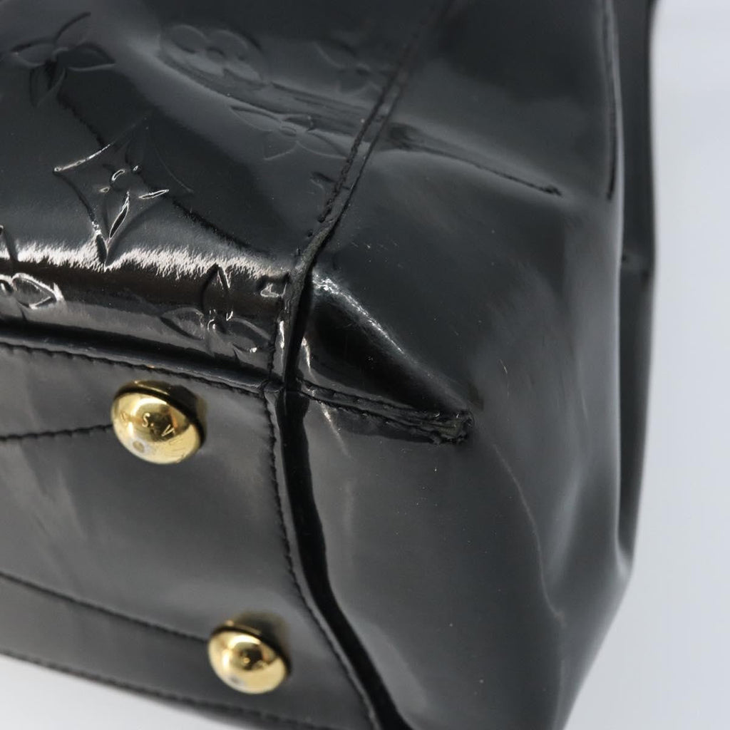 Louis Vuitton Montaigne Handbag Monogram Vernis Black Patent_Leather Handbag (Pre-Owned)