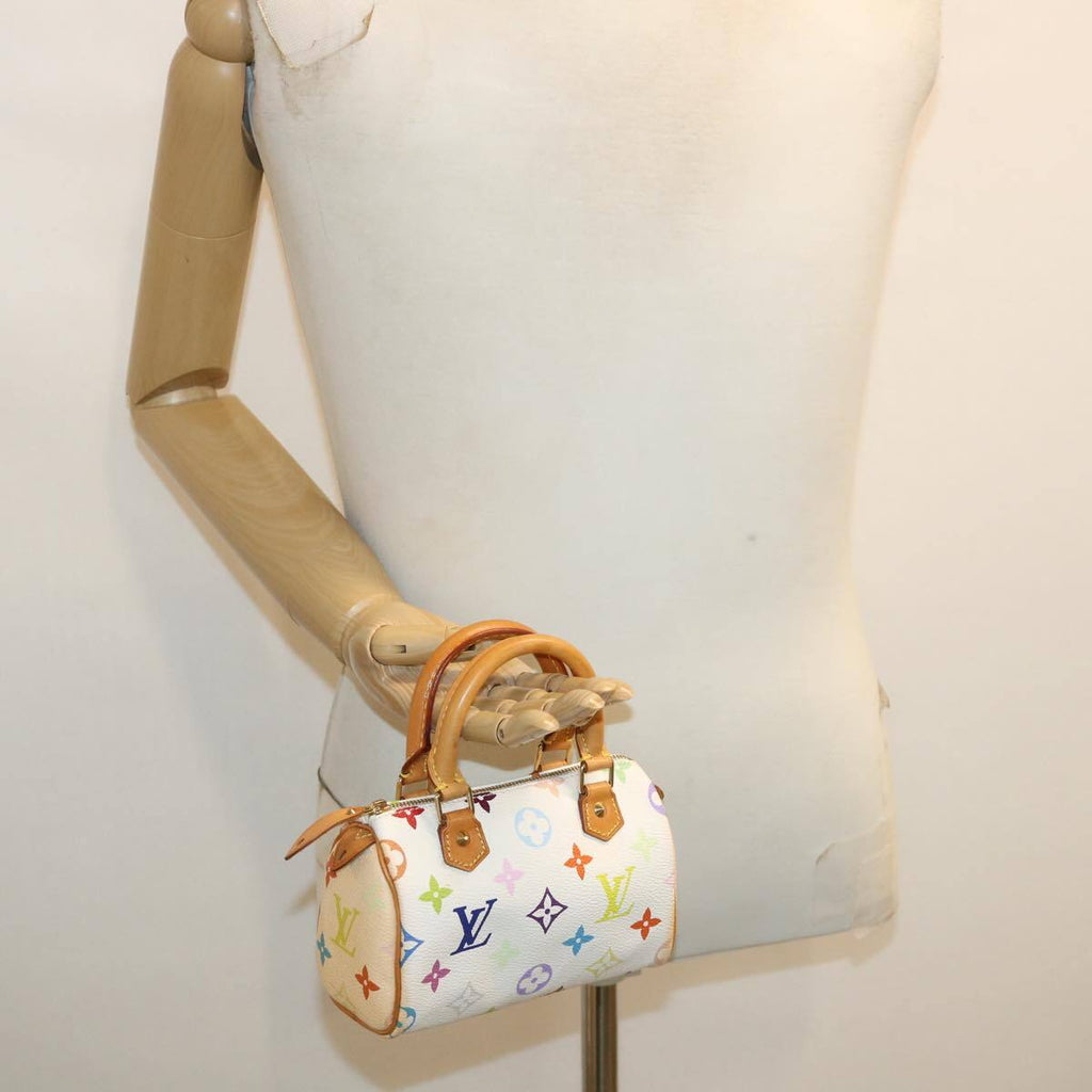 Louis Vuitton Speedy Mini Hl Handbag Monogram Multicolor White Canvas Bag (Pre-Owned)