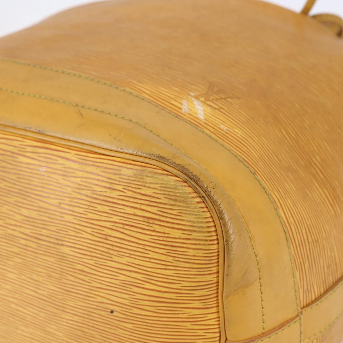 Louis Vuitton Petit Noe Nm Handbag Epi Leather Yellow Leather Shoulder Bag Bag (Pre-Owned)