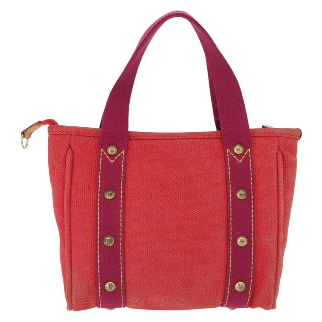 Louis Vuitton Antigua Tote Canvas Red Canvas Tote Bag Bag (Pre-Owned)