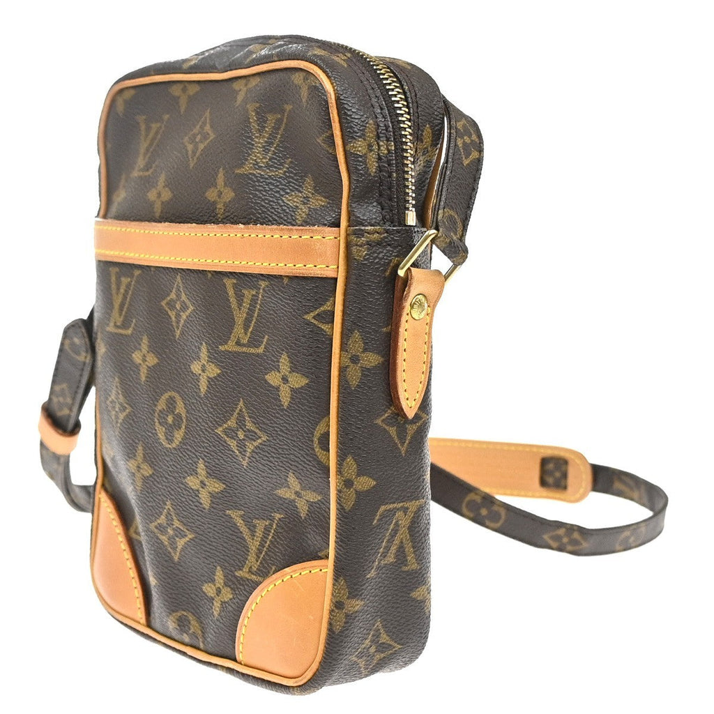 Louis Vuitton Danube Handbag Monogram Canvas Brown Canvas Shoulder Bag Bag (Pre-Owned)