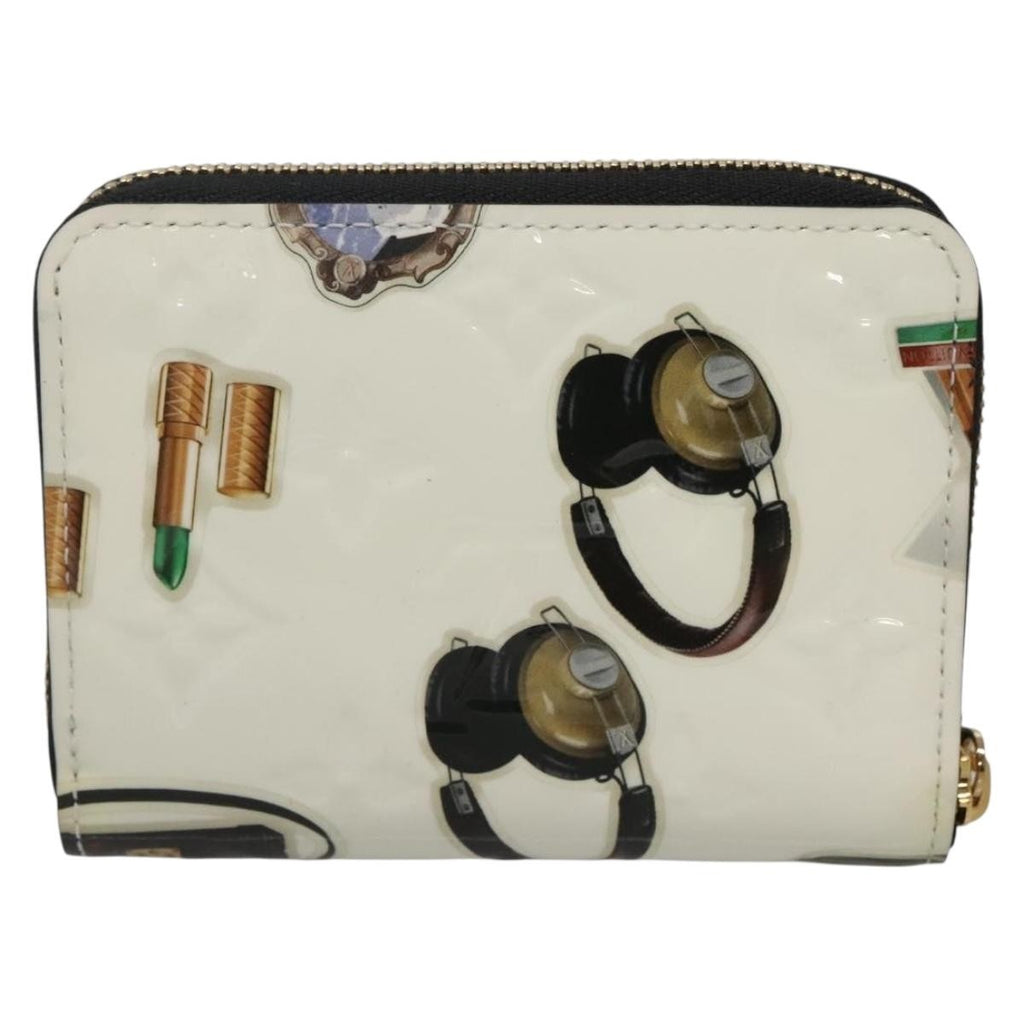 Louis Vuitton Nicolas Ghesquière Zippy Wallet Patent Monogram White Patent_Leather Wallets Accessory (Pre-Owned)