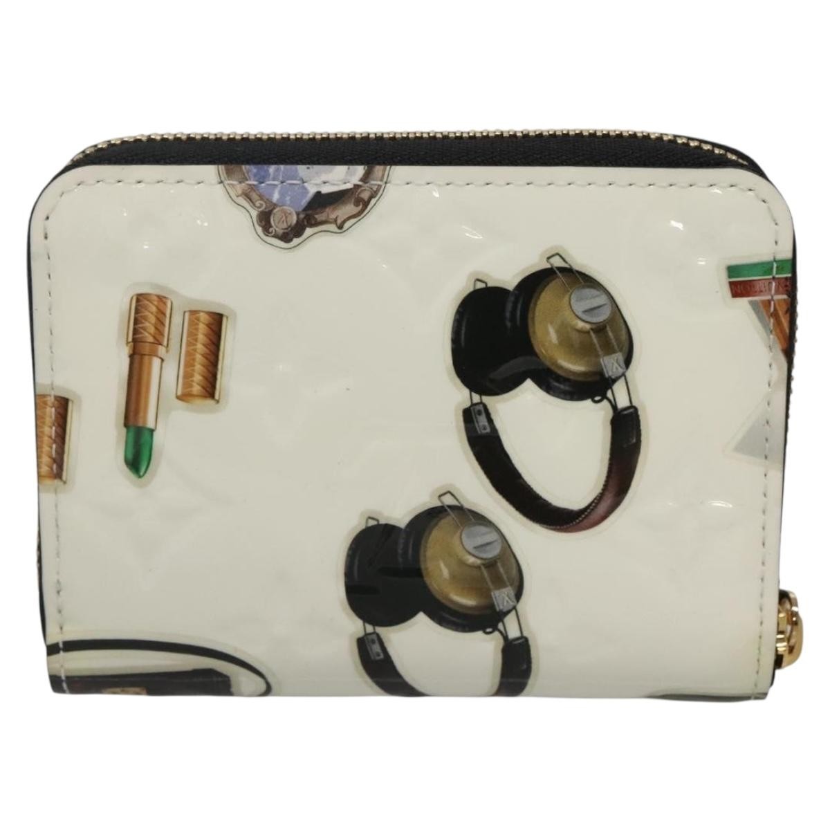 Louis Vuitton Nicolas Ghesquière Zippy Wallet Patent Monogram White Patent_Leather Wallets Accessory (Pre-Owned)