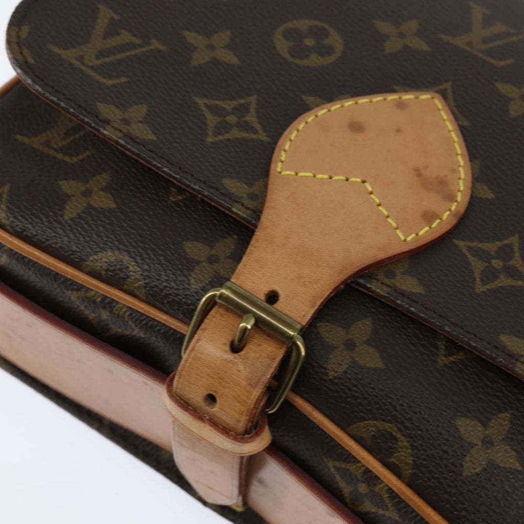 Louis Vuitton Cartouchiere Handbag Monogram Canvas Brown Canvas Shoulder Bag Bag (Pre-Owned)