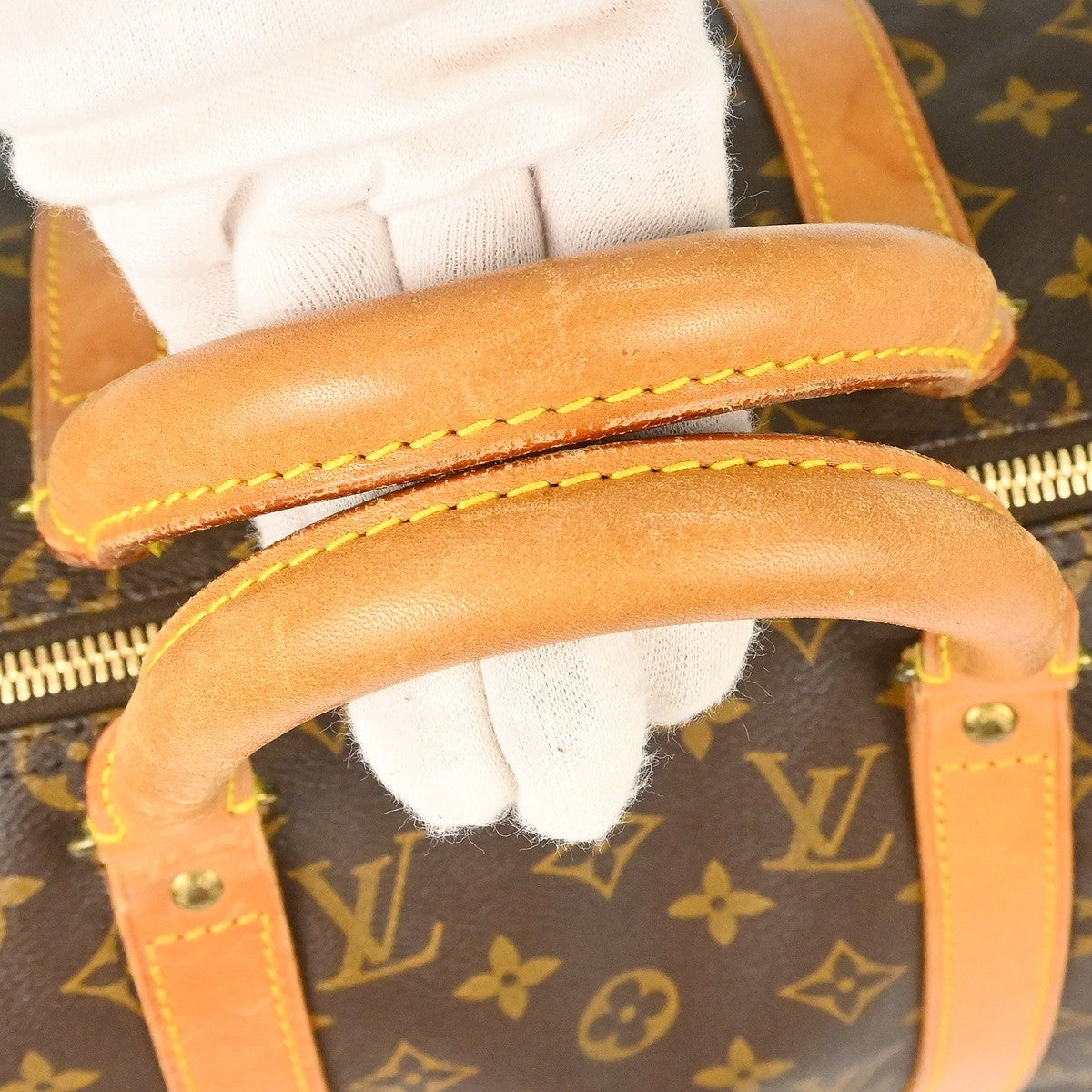 Louis Vuitton Keepall Bag Monogram Canvas Brown Canvas Travel Bag Bag (Pre-Owned)