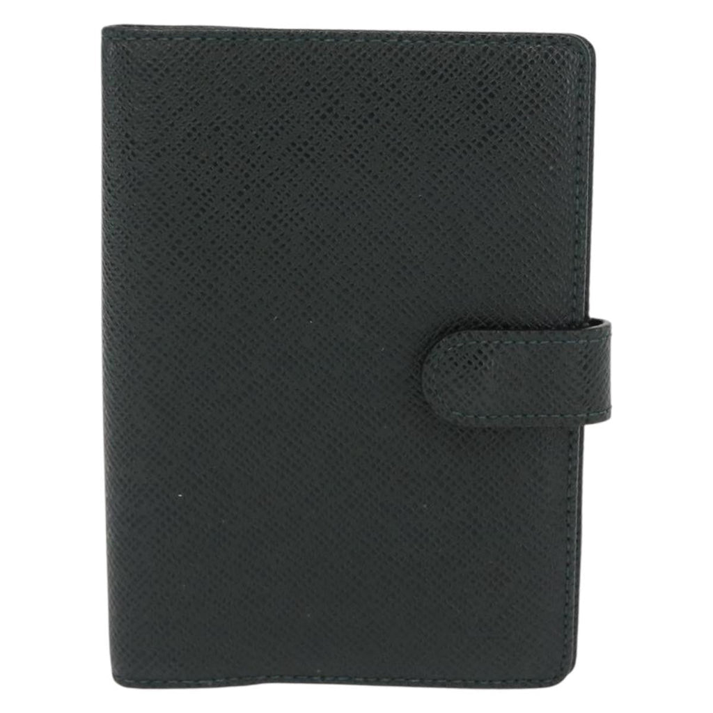 Louis Vuitton Agenda Cover Taiga Leather Green Leather Wallets Accessory (Pre-Owned)