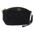 Prada Vintage Pouch Tessuto Gold Nylon Clutche & Pouche Bag (Pre-Owned)