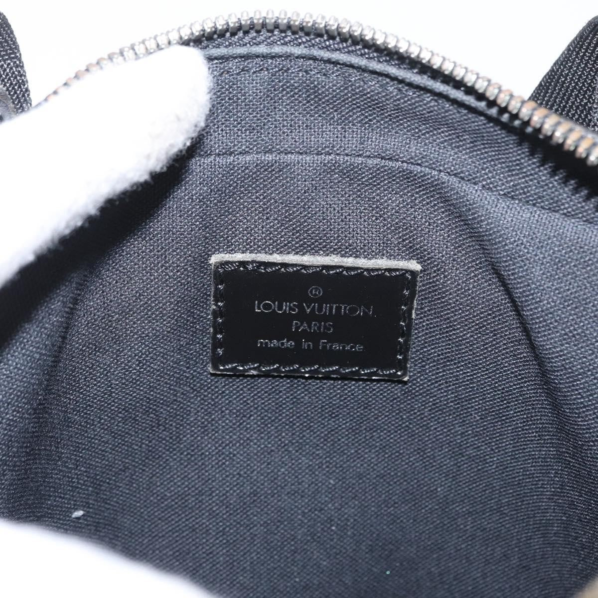 Louis Vuitton Sayan Messenger Bag Taiga Leather And Canvas Black Leather Shoulder Bag Bag (Pre-Owned)