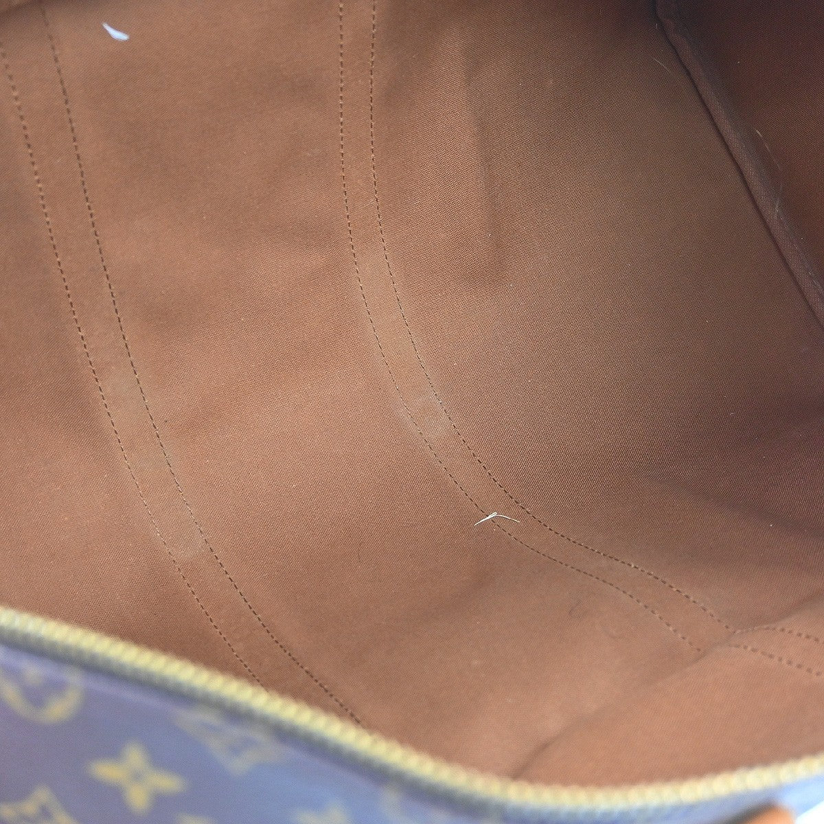Louis Vuitton Keepall Bag Monogram Canvas Brown Canvas Travel Bag Bag (Pre-Owned)