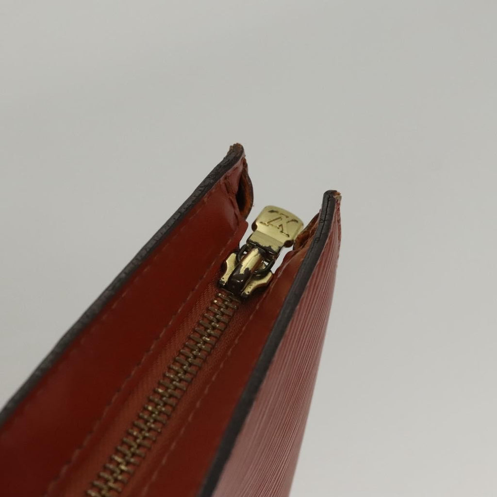 Louis Vuitton Saint Jacques Handbag Epi Leather Brown Leather Handbag (Pre-Owned)