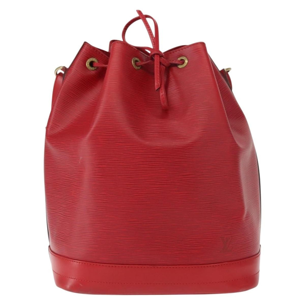 Louis Vuitton Noe Handbag Epi Leather Red Leather Shoulder Bag Bag (Pre-Owned)
