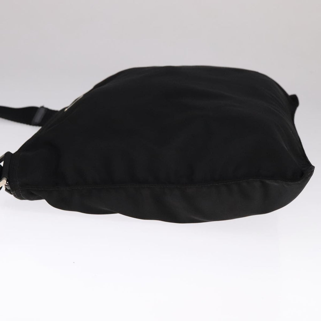 Prada Flat Messenger Bag Tessuto Black Nylon Shoulder Bag Bag (Pre-Owned)