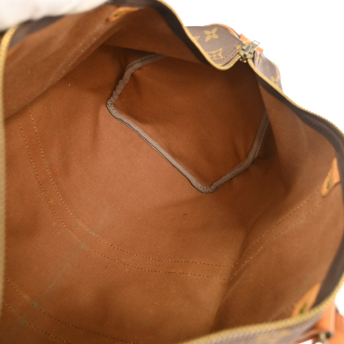 Louis Vuitton Keepall Bag Monogram Canvas Brown Canvas Travel Bag Bag (Pre-Owned)
