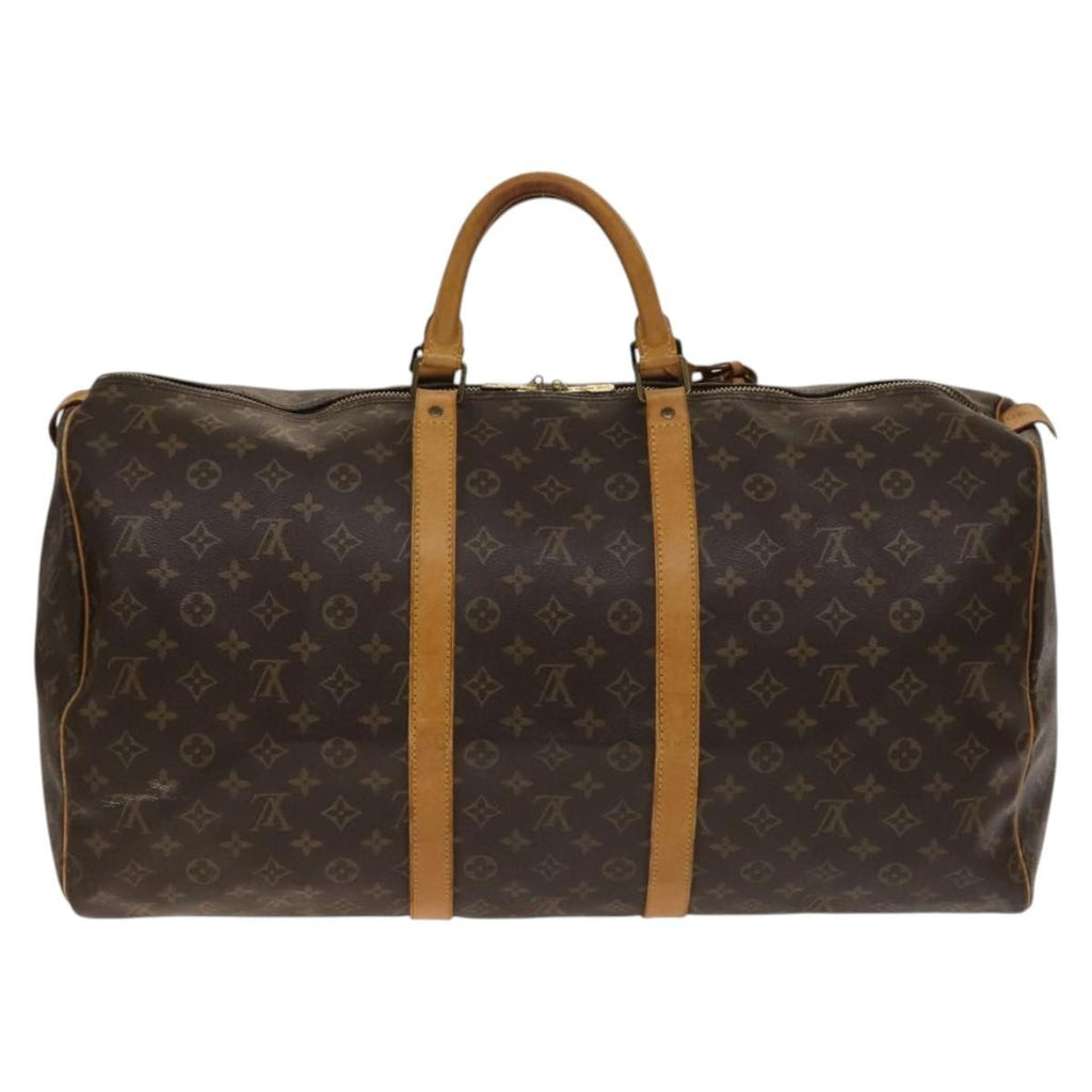 Louis Vuitton Keepall Bag Monogram Canvas Brown Canvas Travel Bag Bag (Pre-Owned)