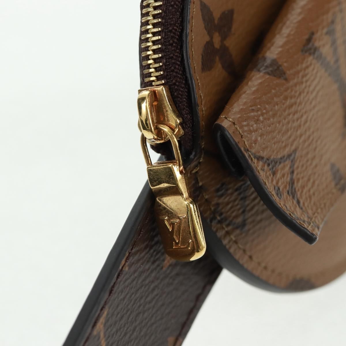 Louis Vuitton Daily Multi Pocket Belt Monogram Canvas Brown Canvas Wallets Accessory (Pre-Owned)