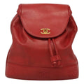 Chanel Vintage Backpack Caviar Red Leather Backpack Bag (Pre-Owned)