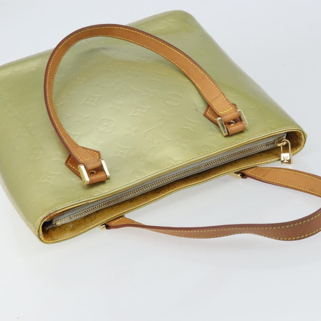 Louis Vuitton Houston Handbag Monogram Vernis Gray Patent_Leather Handbag (Pre-Owned)