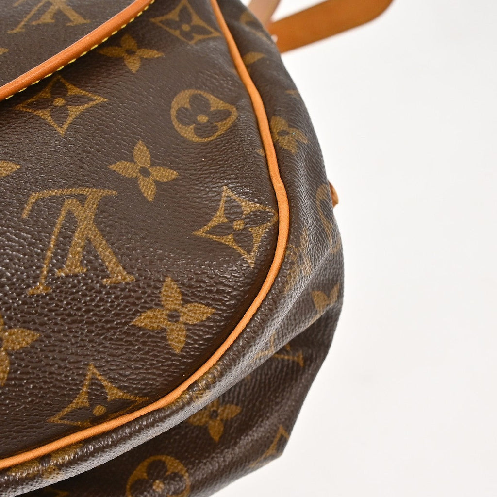 Louis Vuitton Saumur Handbag Monogram Canvas Brown Canvas Shoulder Bag Bag (Pre-Owned)