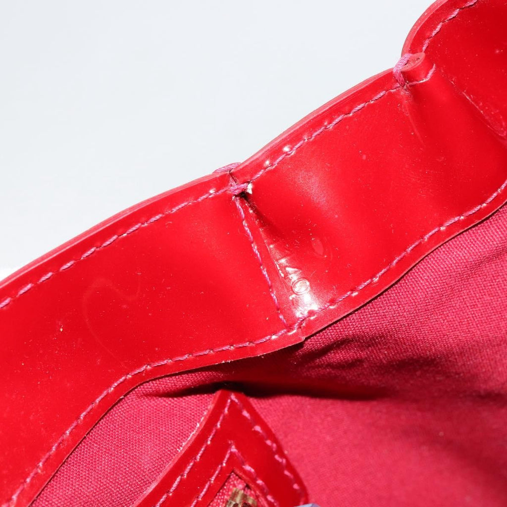 Louis Vuitton Wilshire Handbag Monogram Vernis Red Patent_Leather Handbag (Pre-Owned)