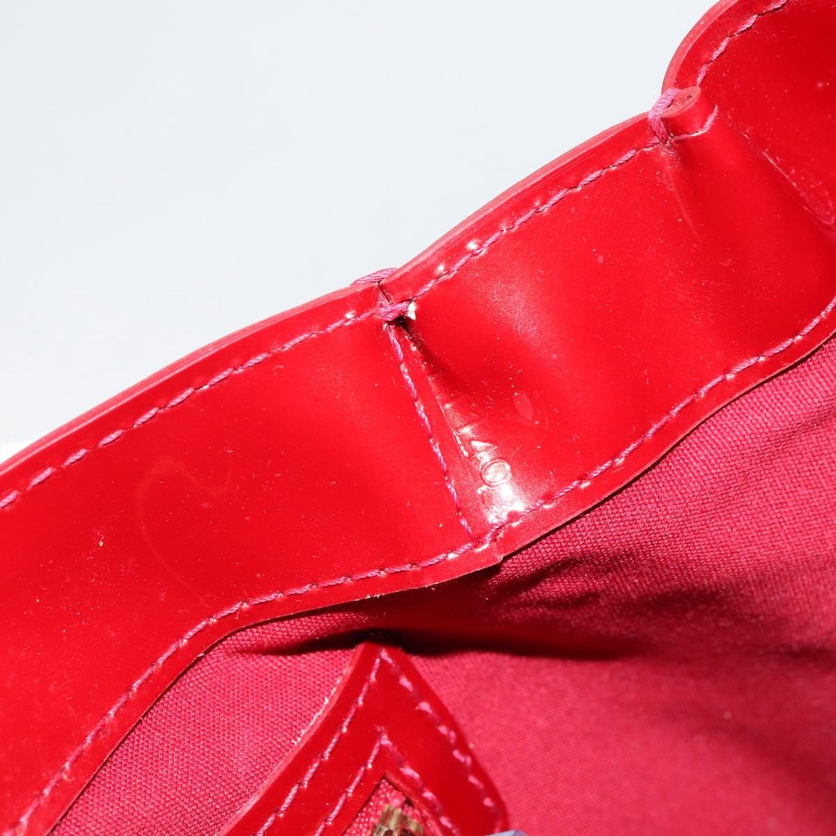 Louis Vuitton Wilshire Handbag Monogram Vernis Red Patent_Leather Handbag (Pre-Owned)
