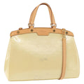 Louis Vuitton Brea Handbag Monogram Vernis Beige Patent_Leather Bag (Pre-Owned)