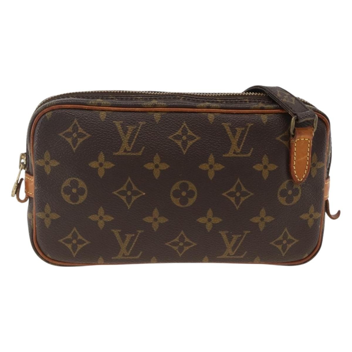 Louis Vuitton Pochette Marly Bandouliere Bag Monogram Canvas Brown Canvas Shoulder Bag Bag (Pre-Owned)