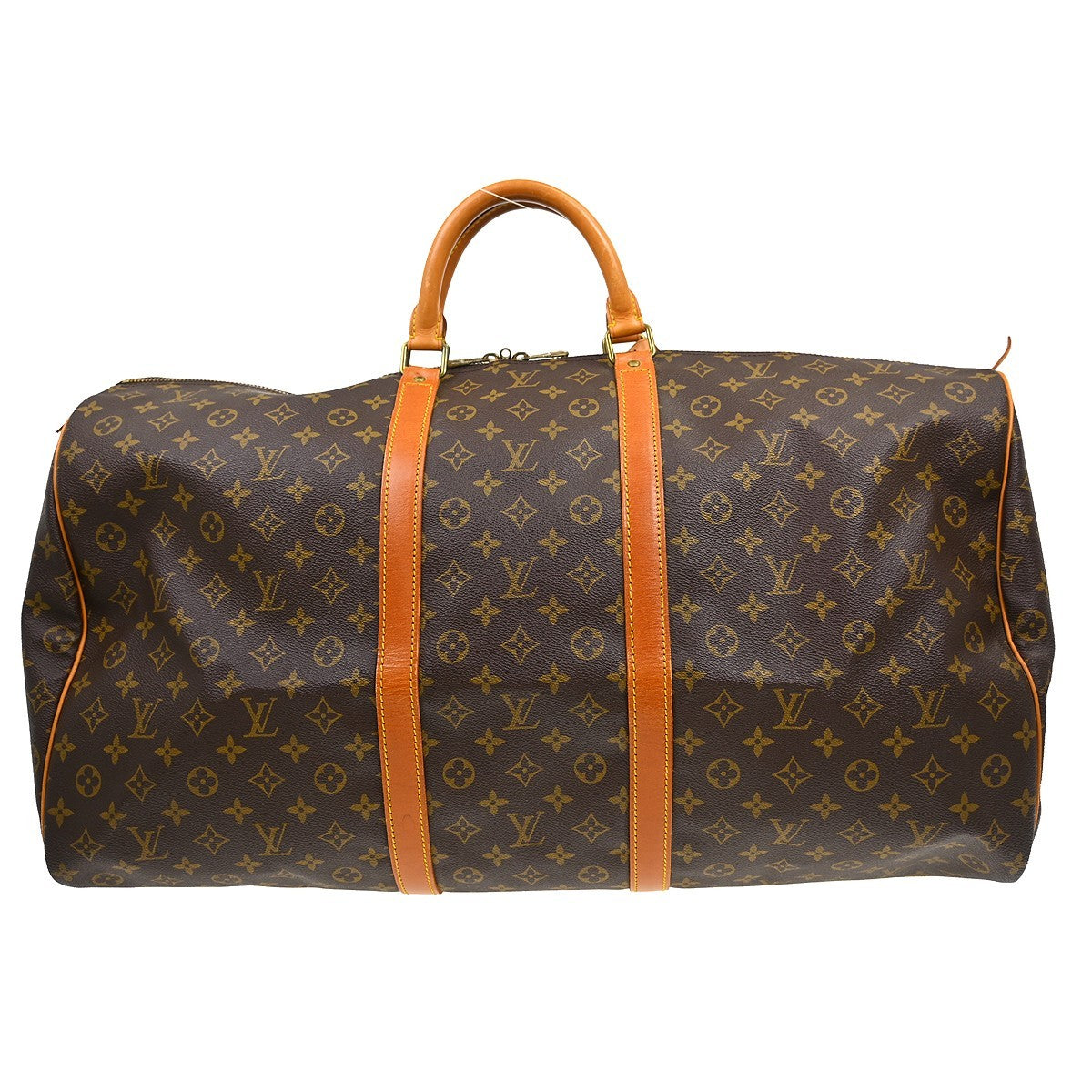 Louis Vuitton Keepall Bag Monogram Canvas Brown Canvas Travel Bag Bag (Pre-Owned)