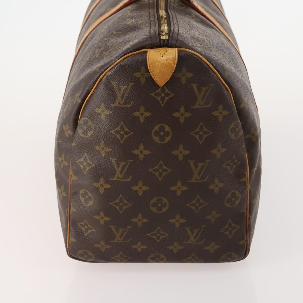 Louis Vuitton Keepall Bag Monogram Canvas Brown Canvas Travel Bag Bag (Pre-Owned)
