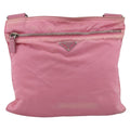 Prada Front Pocket Messenger Bag Tessuto Pink Nylon Shoulder Bag Bag (Pre-Owned)