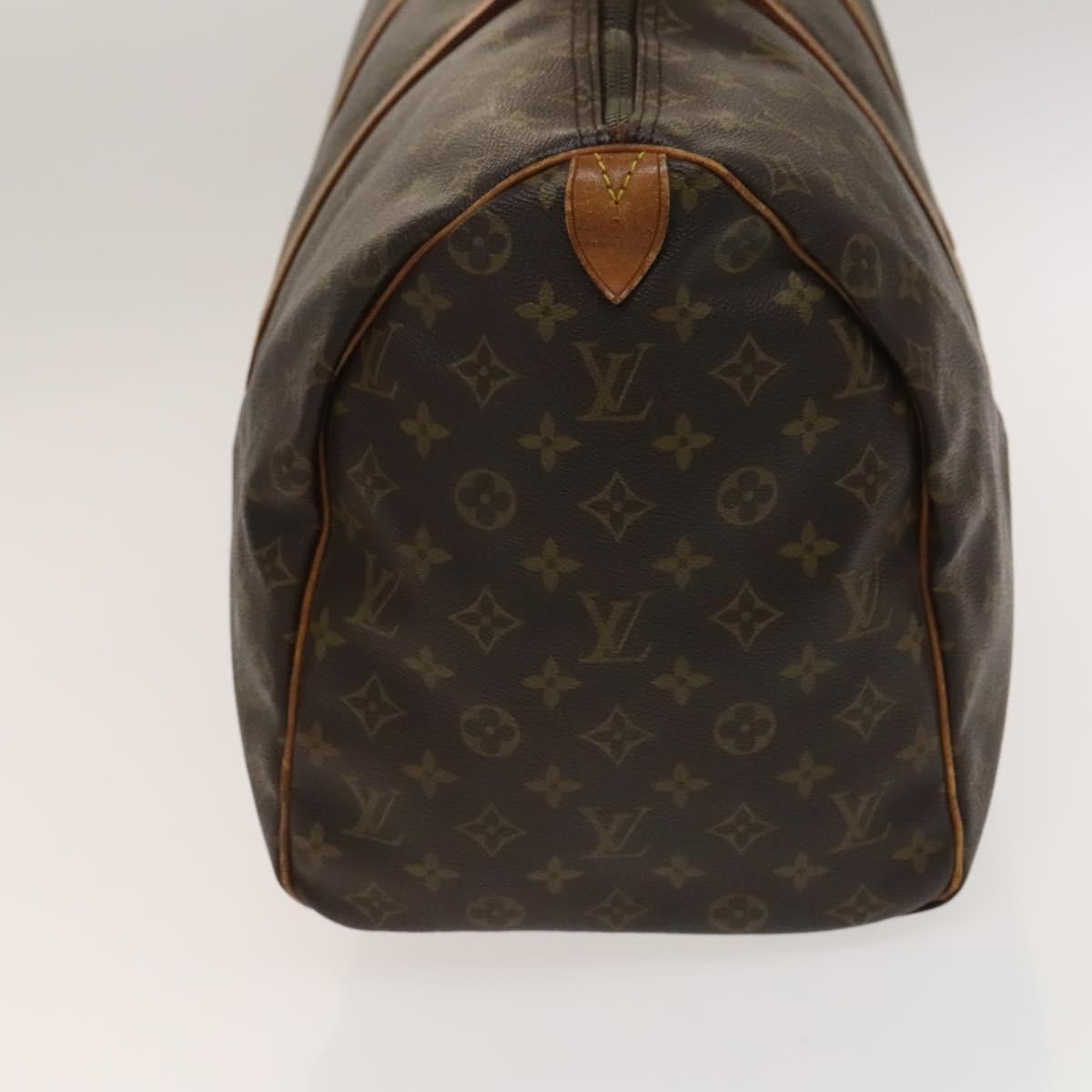 Louis Vuitton Keepall Bag Monogram Canvas Brown Canvas Travel Bag Bag (Pre-Owned)