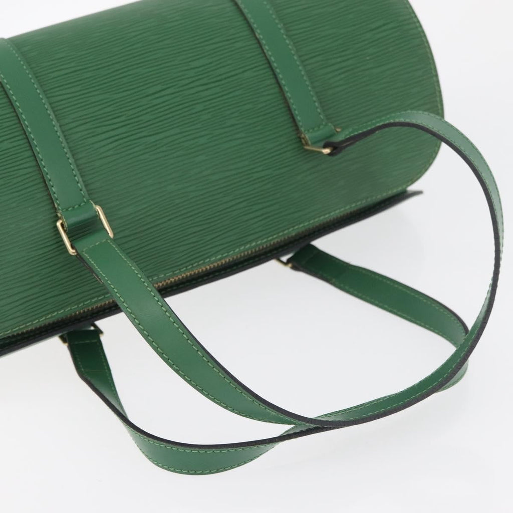 Louis Vuitton Soufflot Handbag Epi Leather Green Leather Handbag (Pre-Owned)