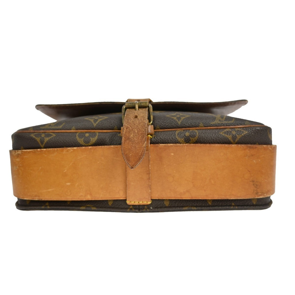 Louis Vuitton Cartouchiere Handbag Monogram Canvas Brown Canvas Shoulder Bag Bag (Pre-Owned)