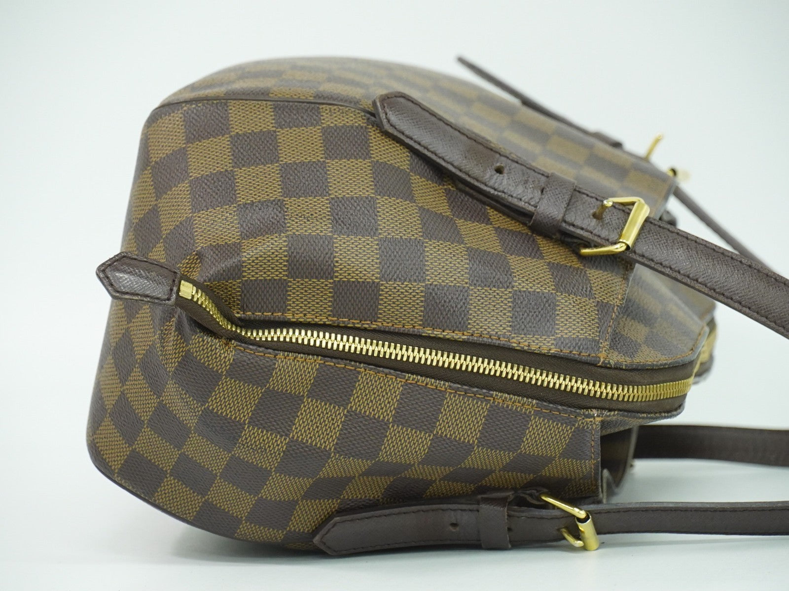 Louis Vuitton Belem Handbag Damier Brown Canvas Shoulder Bag Bag (Pre-Owned)