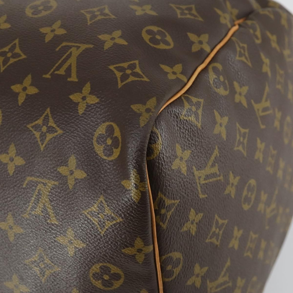 Louis Vuitton Keepall Bag Monogram Canvas Brown Canvas Travel Bag Bag (Pre-Owned)