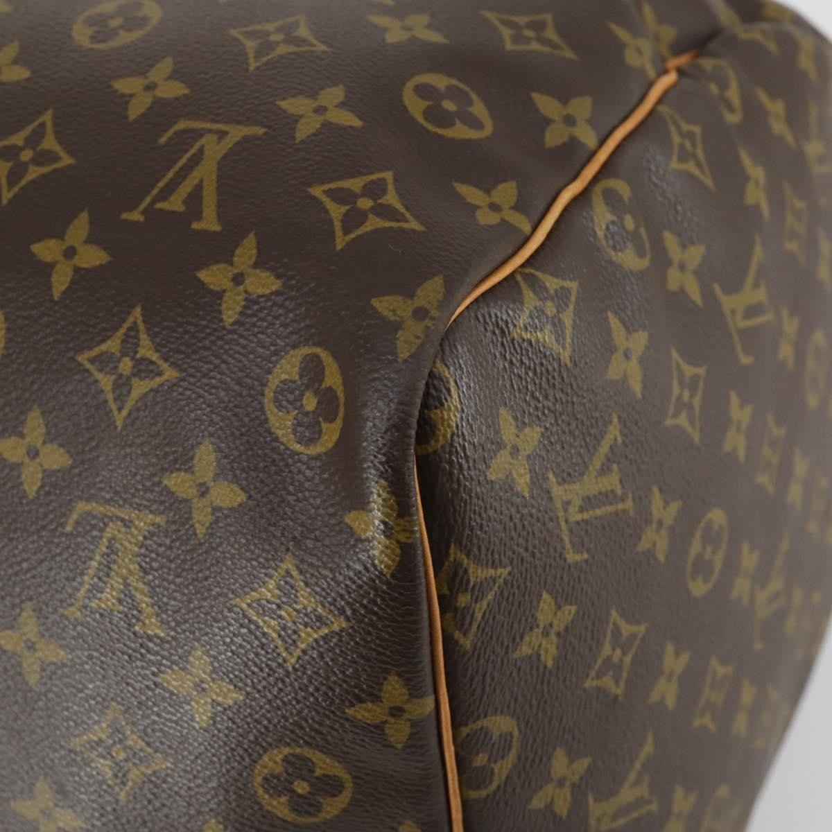 Louis Vuitton Keepall Bag Monogram Canvas Brown Canvas Travel Bag Bag (Pre-Owned)
