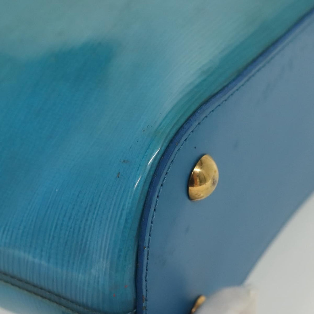 Louis Vuitton Plage Lagoon Bay Handbag Vinyl Epi Leather Blue Leather Bag (Pre-Owned)