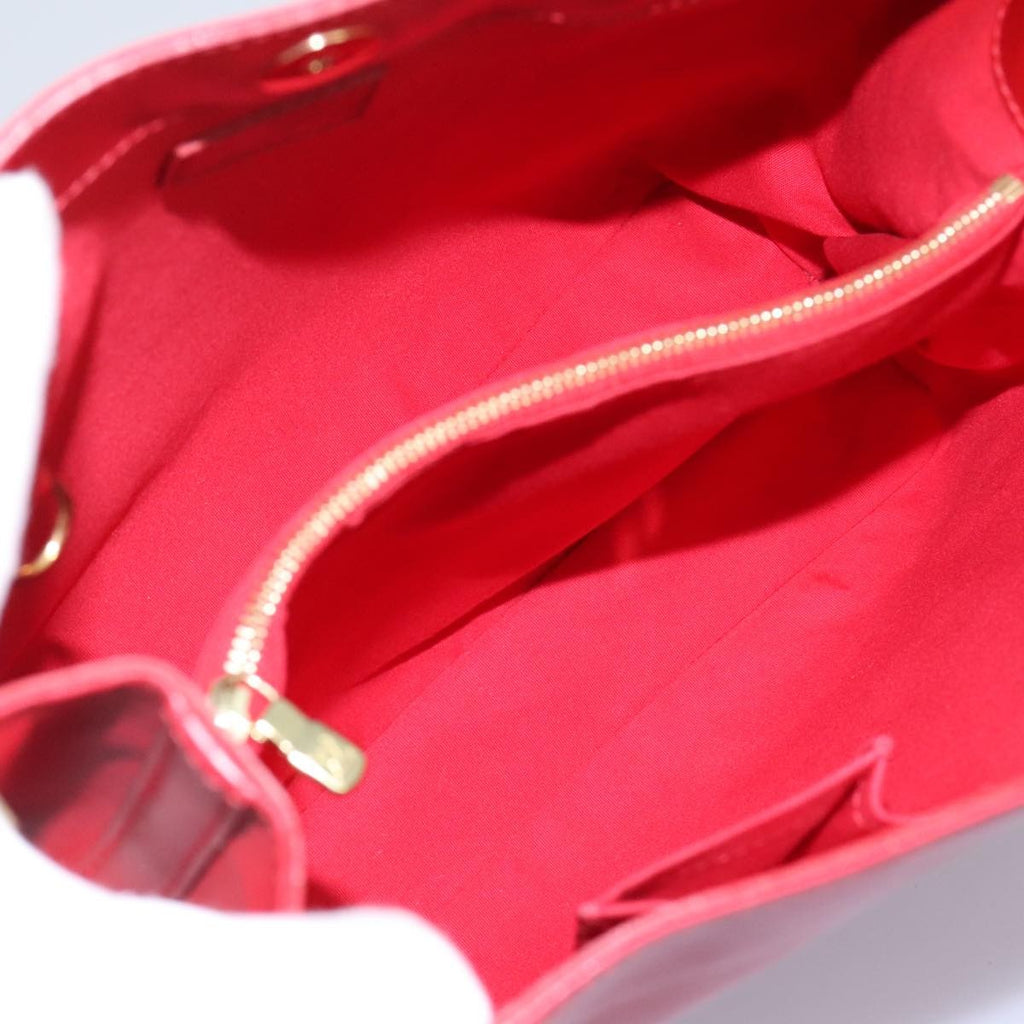 Louis Vuitton Mandara Handbag Epi Leather Red Leather Shoulder Bag Bag (Pre-Owned)