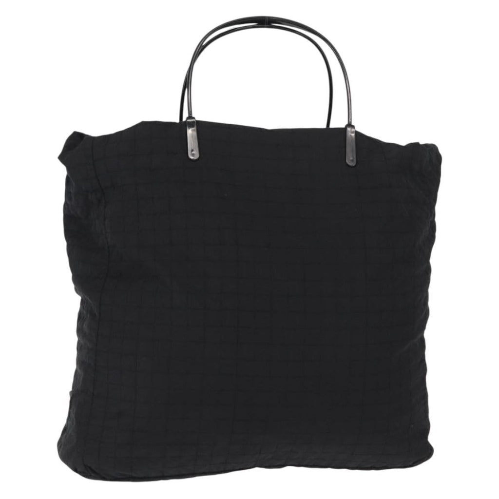 Prada Vintage Handbag Tessuto Black Nylon Handbag (Pre-Owned)