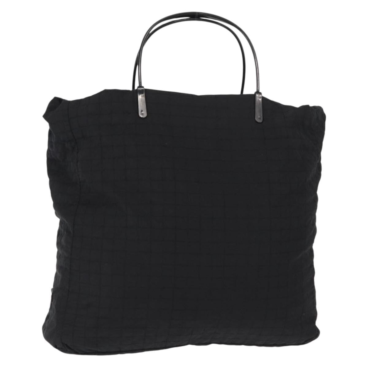 Prada Vintage Handbag Tessuto Black Nylon Handbag (Pre-Owned)