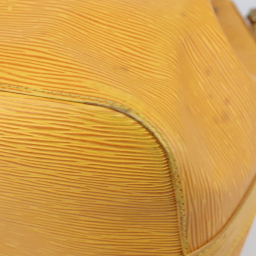 Louis Vuitton Petit Noe Handbag Epi Leather Yellow Leather Shoulder Bag Bag (Pre-Owned)