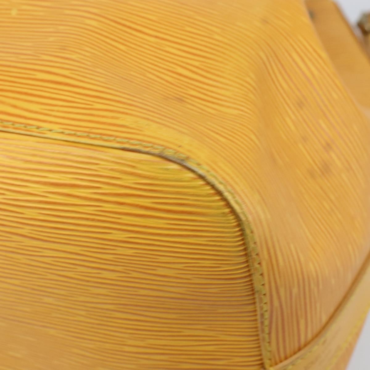 Louis Vuitton Petit Noe Handbag Epi Leather Yellow Leather Shoulder Bag Bag (Pre-Owned)