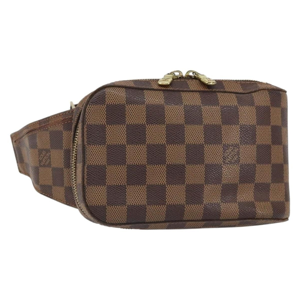 Louis Vuitton Geronimos Waist Bag Damier Brown Canvas Shoulder Bag Bag (Pre-Owned)