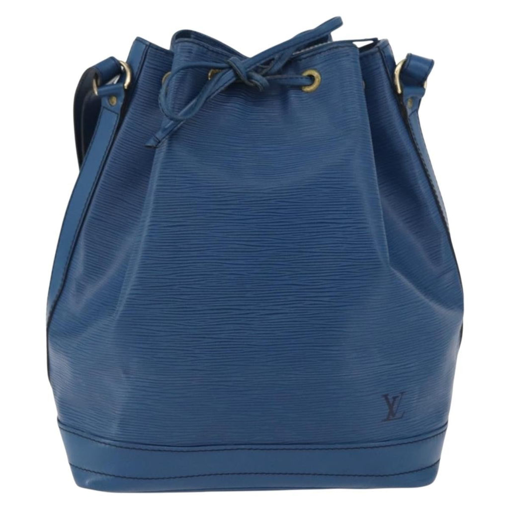 Louis Vuitton Petit Noe Nm Handbag Epi Leather Blue Leather Shoulder Bag Bag (Pre-Owned)