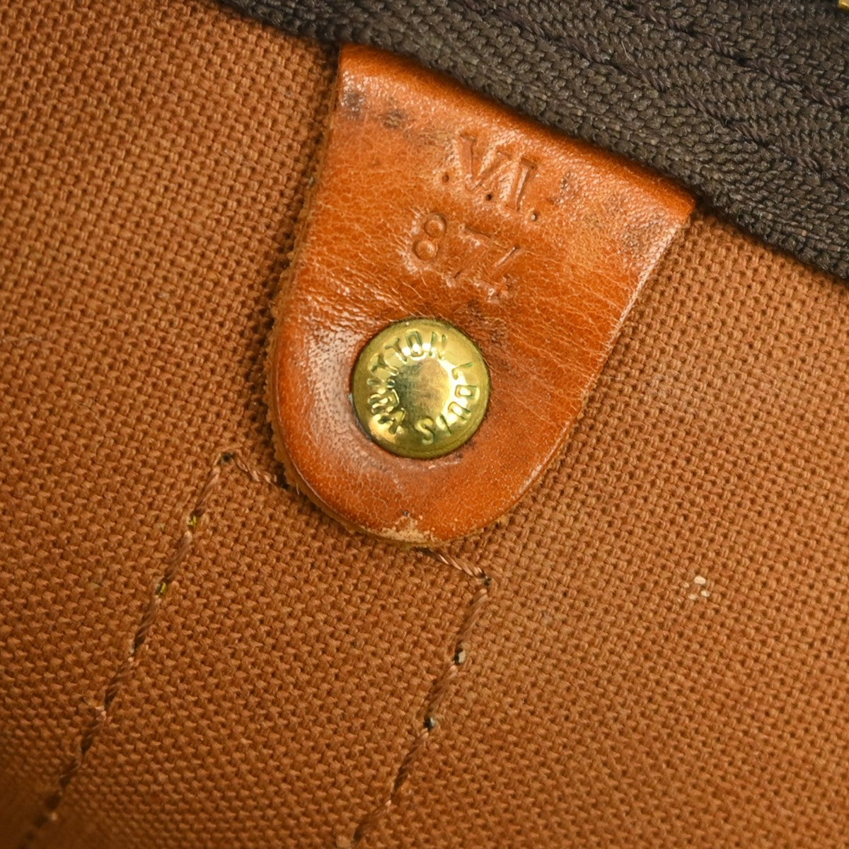 Louis Vuitton Keepall Bandouliere Bag Monogram Canvas Brown Canvas Travel Bag Bag (Pre-Owned)
