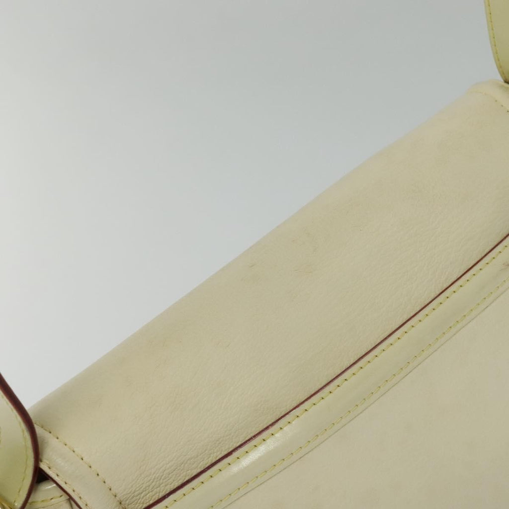 Louis Vuitton Suhali L'essentiel Handbag Leather White Leather Shoulder Bag Bag (Pre-Owned)
